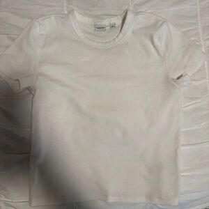 Aritzia Sunday best cotton white short sleeve tee